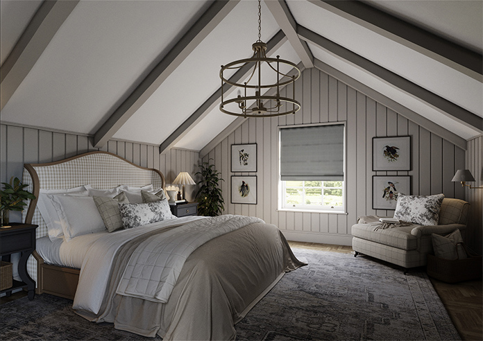 Faux Silk, Silver - Roman Blind - Image 7